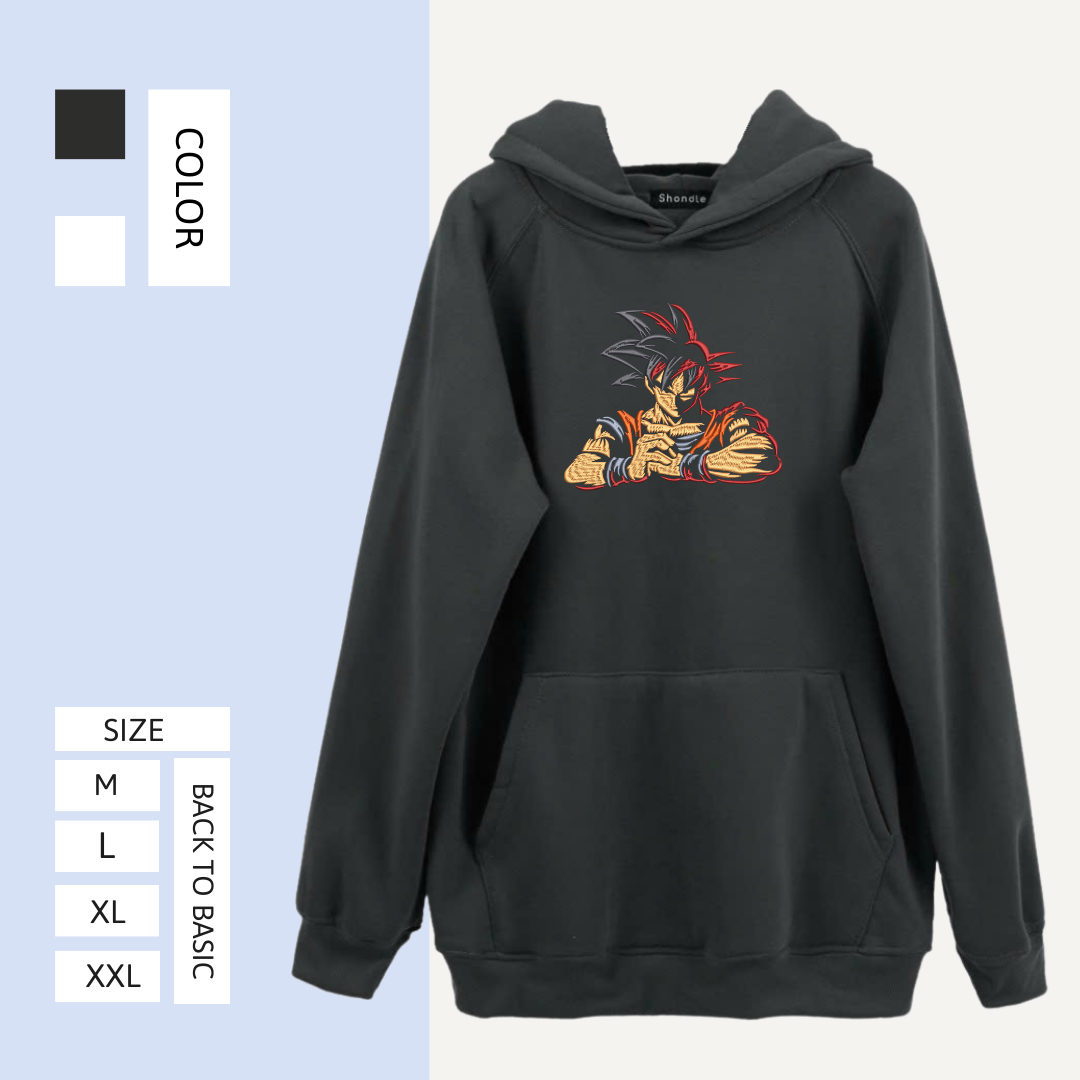 Goku DRAGON BALL embroidered Hoodie