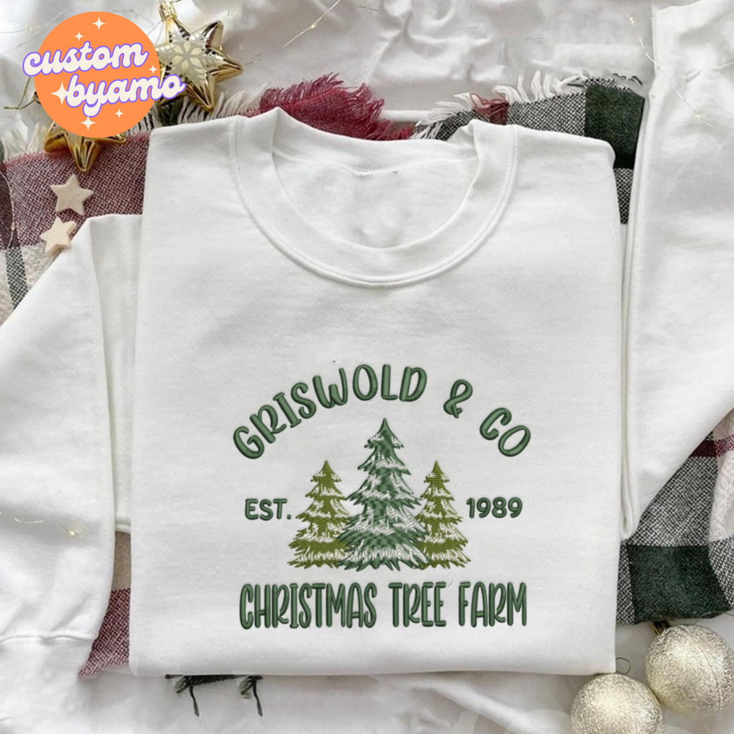 Christmas Tree Farm Embroidered Sweater/Hoodie