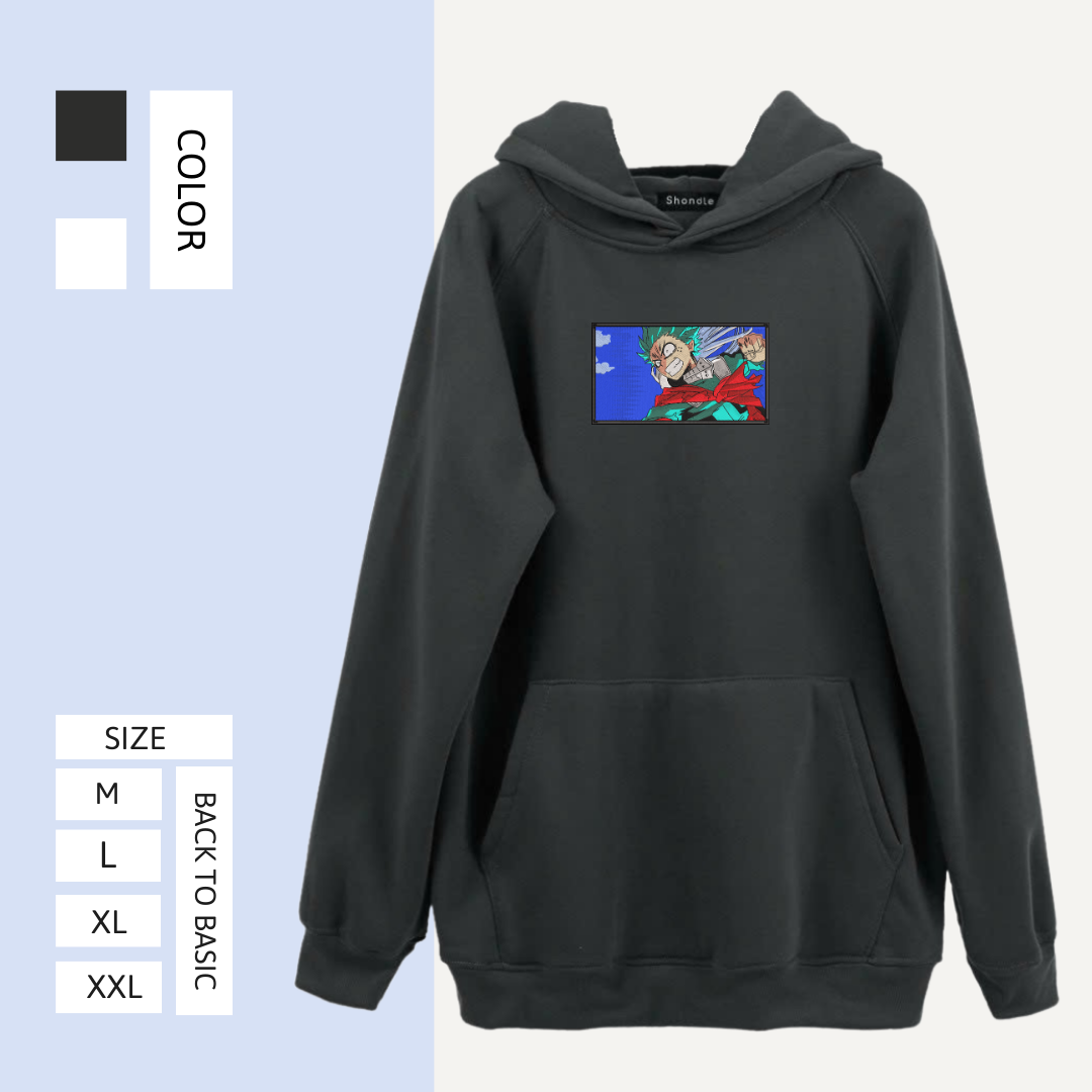 Midoriya Izuku DEKU - My Hero Academia embroidered Hoodie