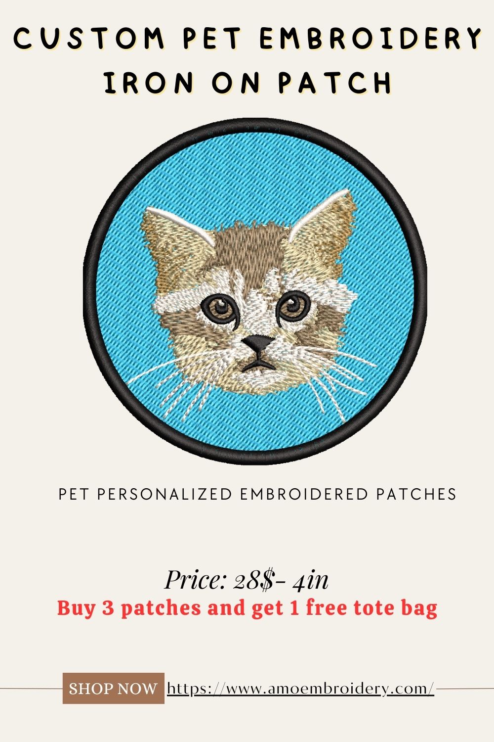 Custom Embroidered Pet patches