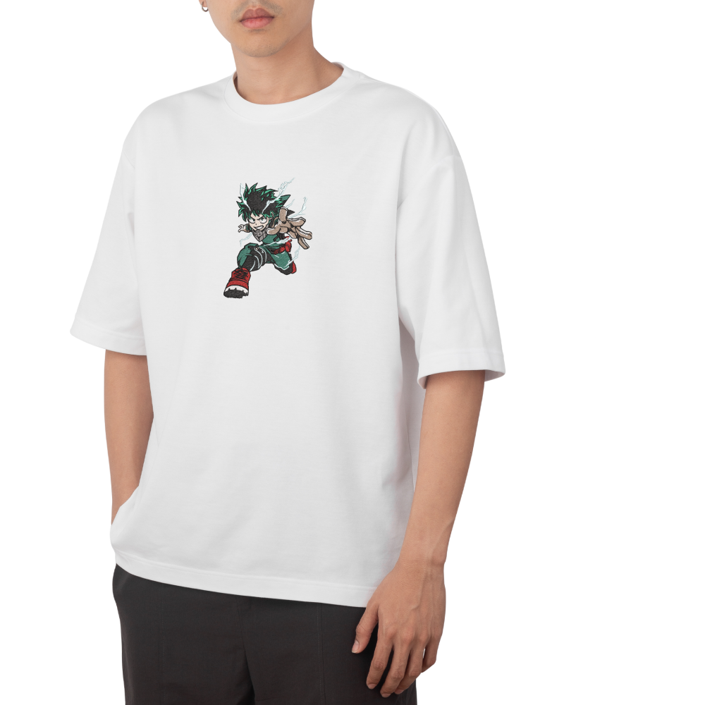Izuku Midoriya Deku / My Hero Academia Embroidered T-shirt