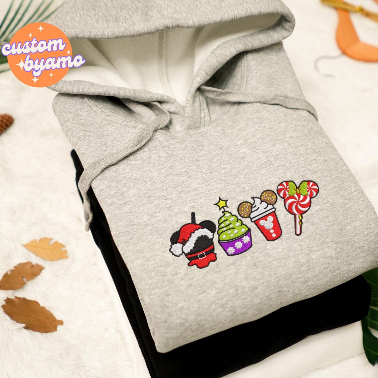 Magical Kingdom Christmas Embroidered Sweater/Hoodie