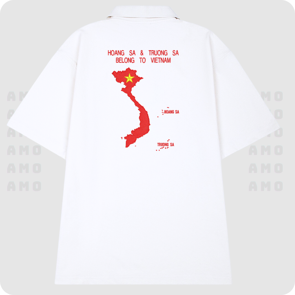 Vietnam Flag Polo Embroidered Vietnamese - ÁO POLO ĐỘC LẬP