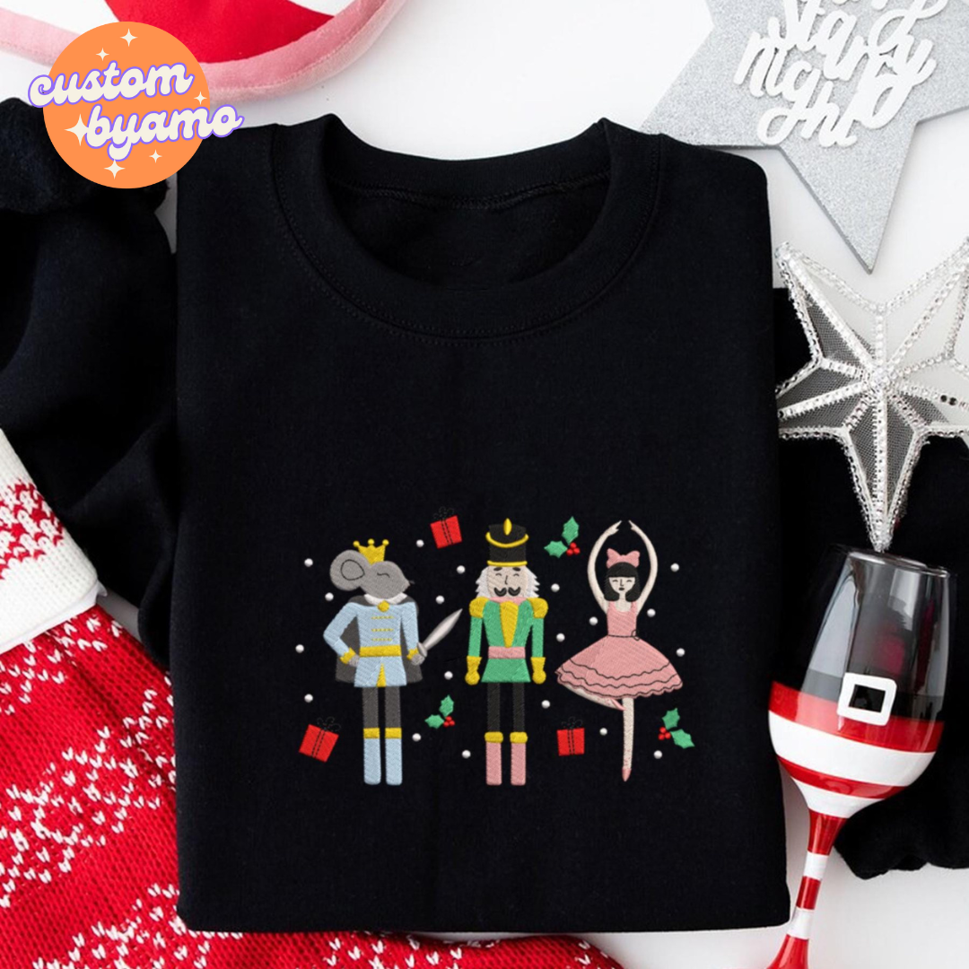 Christmas Ballet Princess Embroidered Sweaters, photo 3