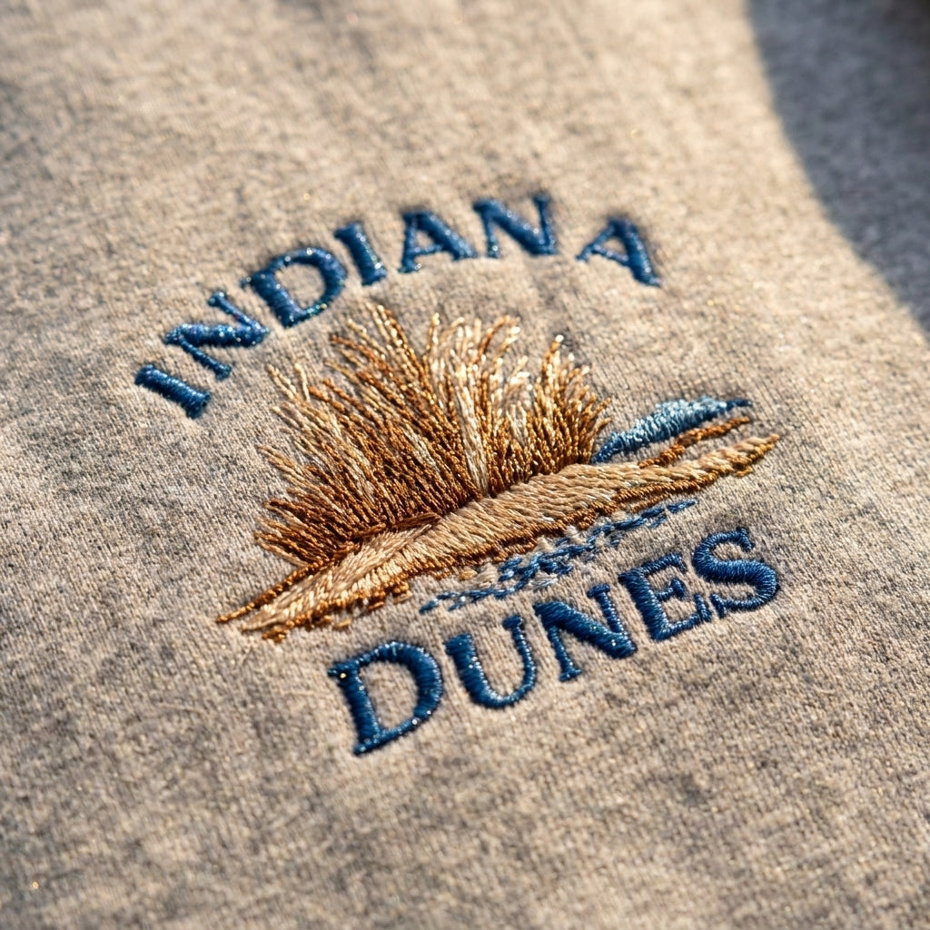 Indiana Dunes Embroidered Sweater – Trendy Streetwear Style - photo 2