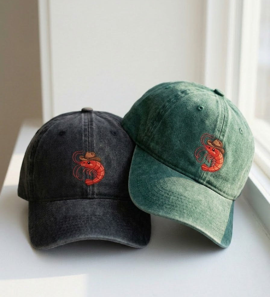 Cowboy Shrimp Embroidered Cap - view 3