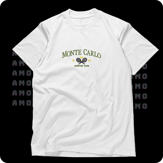 Monte Carlo 1928 Country club Embroidered T-Shirt