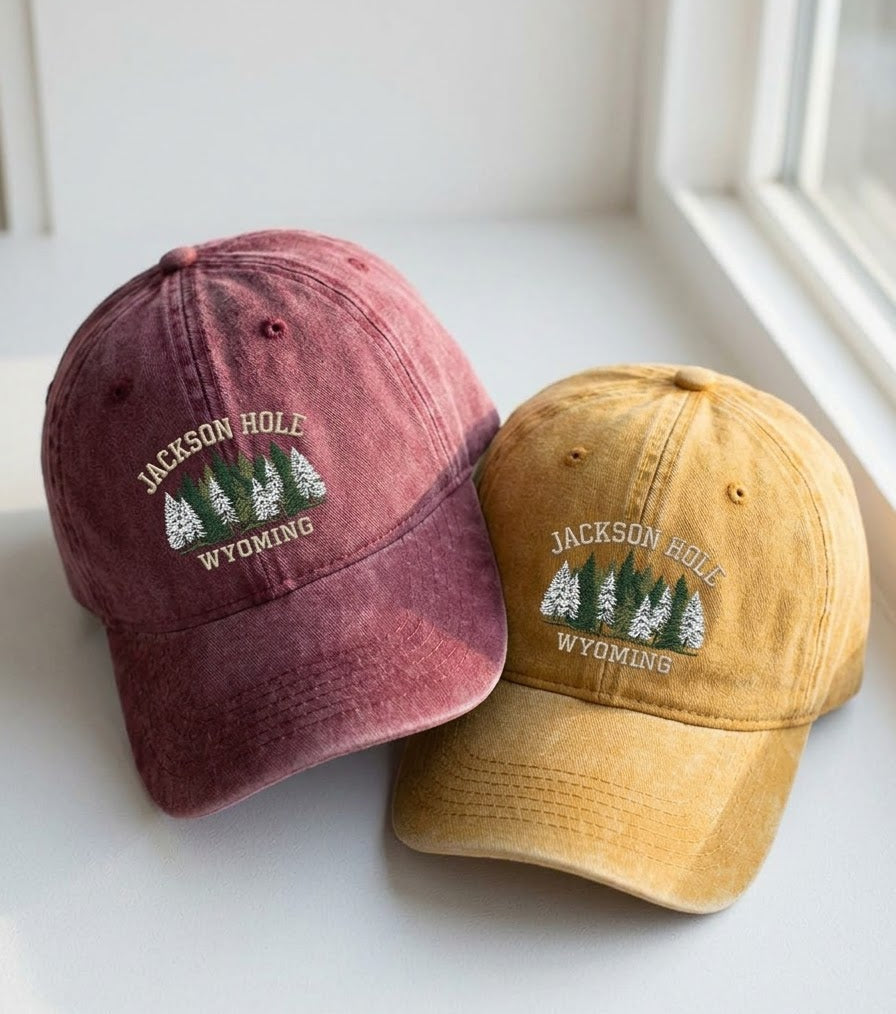 Jackson Hole Wyoming Embroidered Cap - view 3