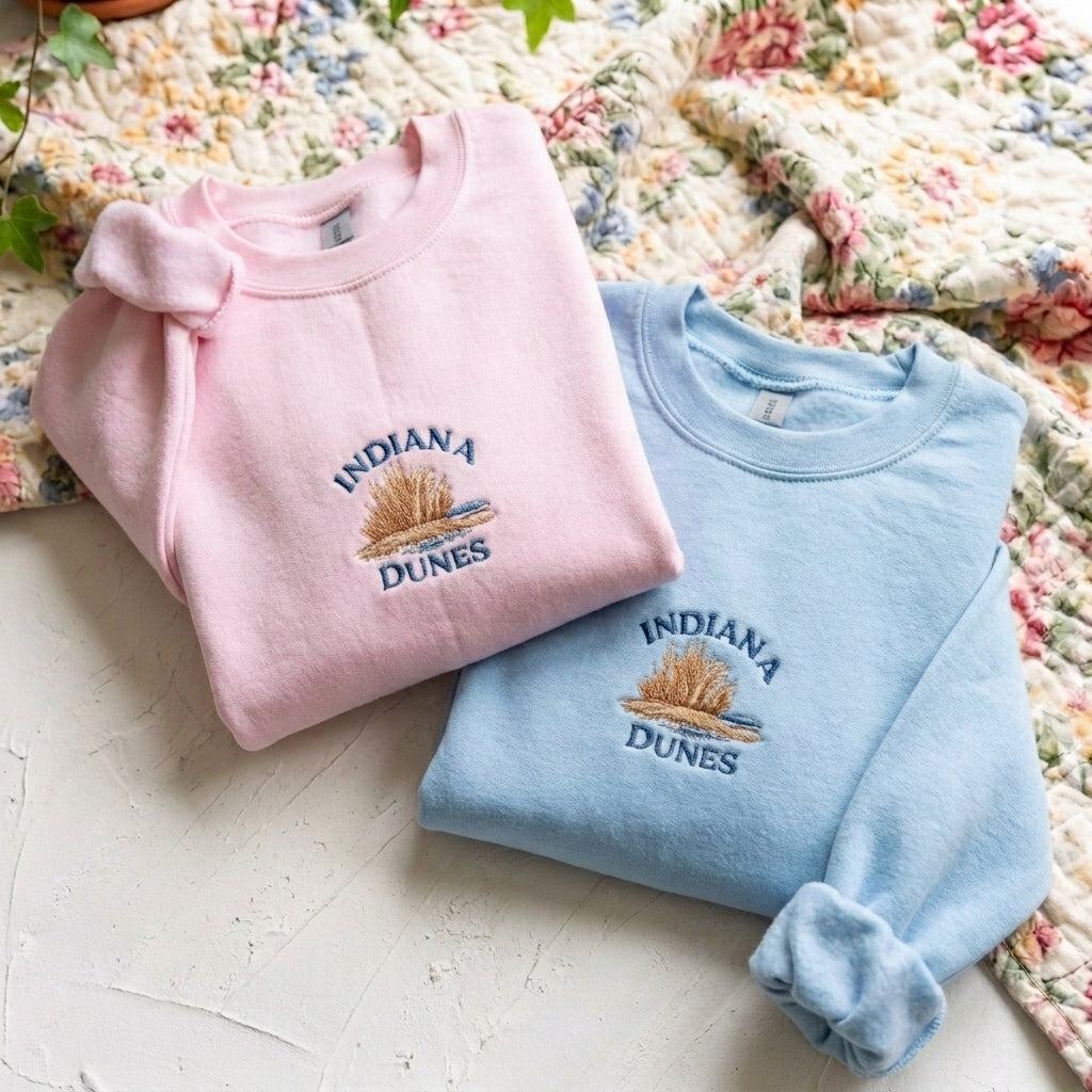Indiana Dunes Embroidered Sweater – Trendy Streetwear Style - photo 5