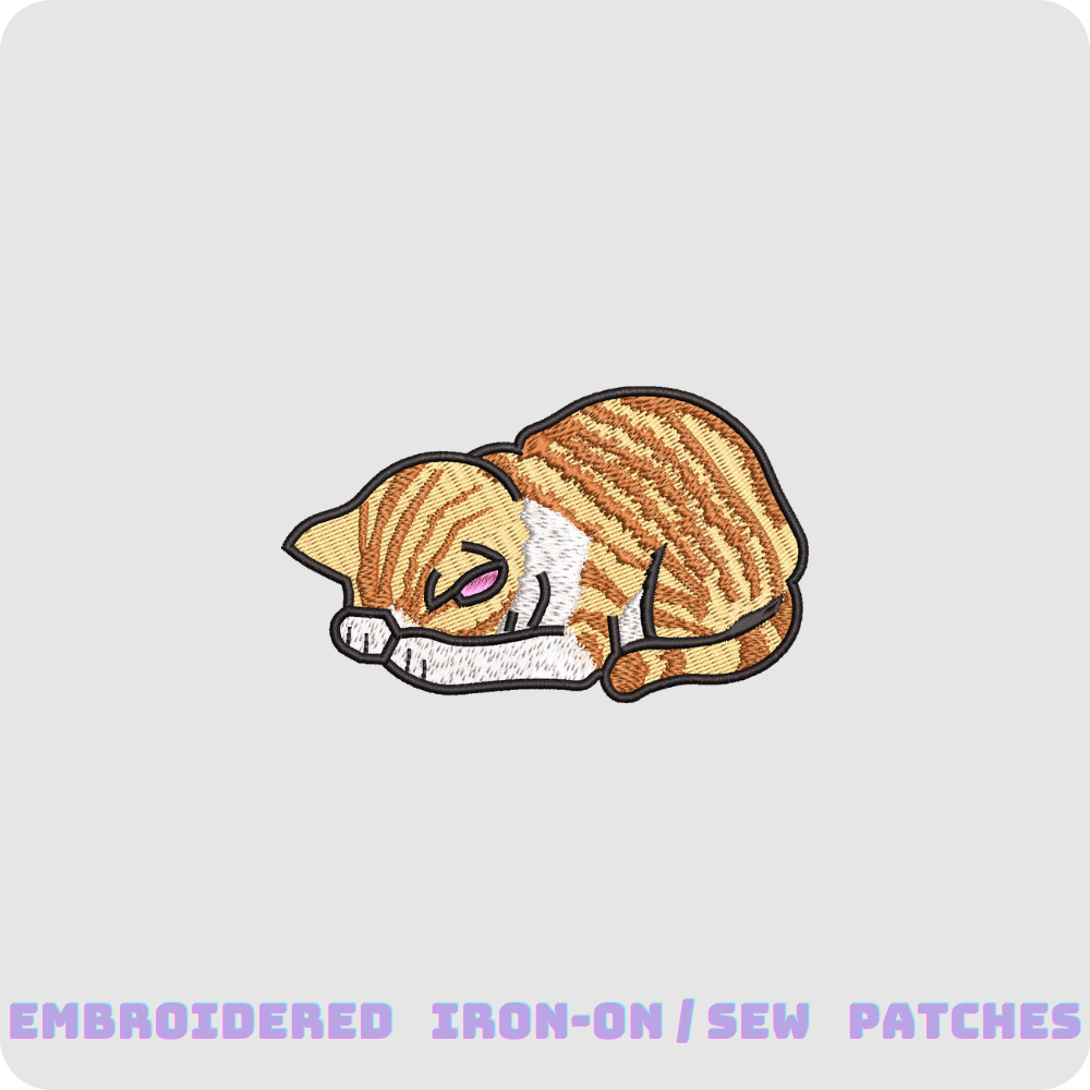 Cat shy Embroidered patches