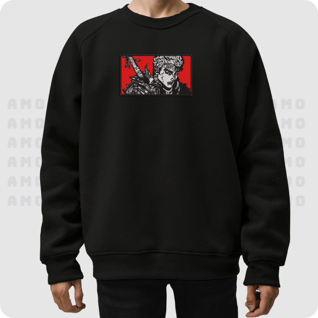 Guts Berserk Anime Embroidered Sweater