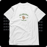 Alabama est 1819 Cotton State Embroidered T-Shirt 