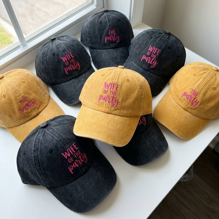Bachelorette Party Embroidered Cap – Fun Bride Squad Gear