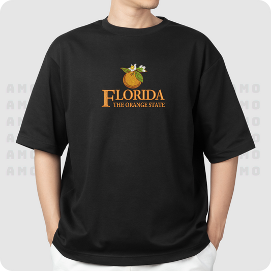 Florida The Orange State Embroidered T-Shirt