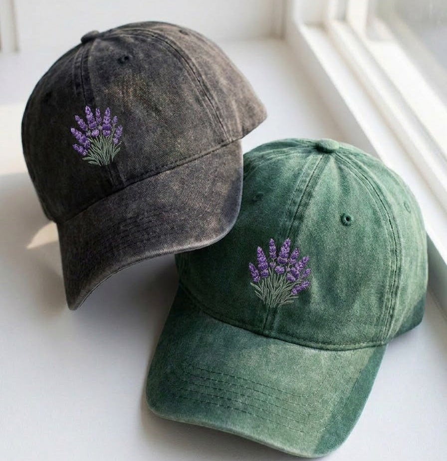 Lavender Embroidered Cap - view 2