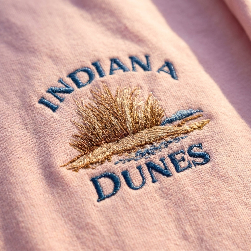Indiana Dunes Embroidered Sweater – Trendy Streetwear Style - photo 1