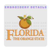 Florida The Orange State Embroidered T-Shirt, photo 2