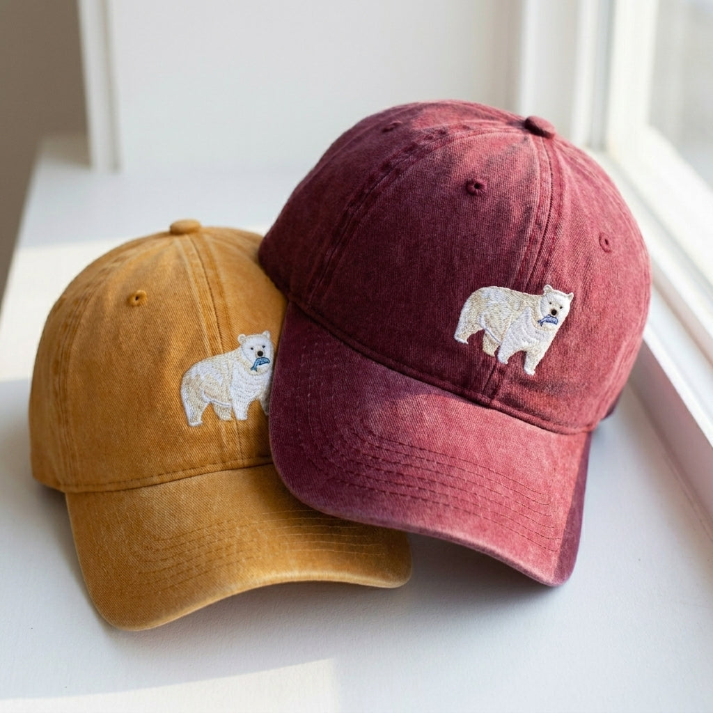 Bear Embroidered Cap – Trendy Streetwear Style - photo 2