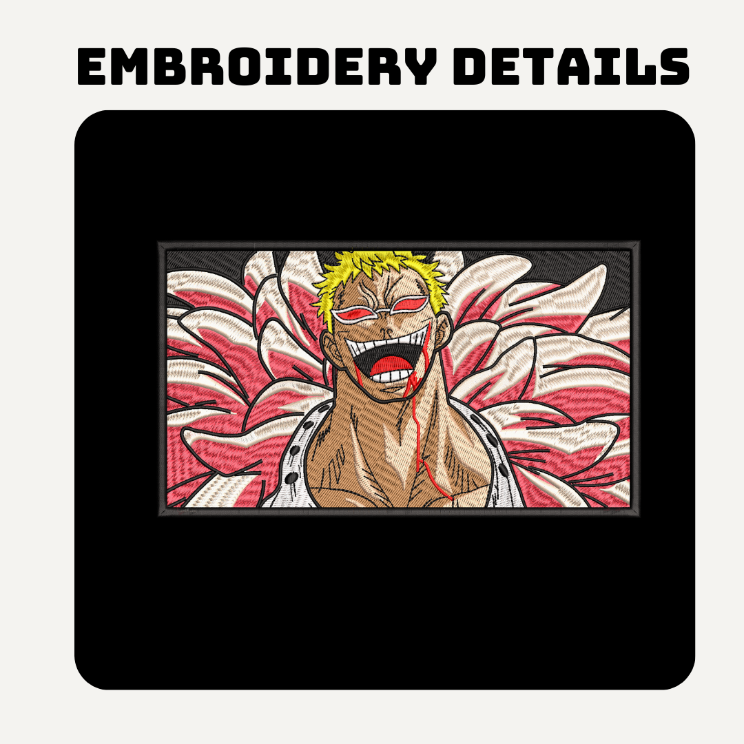 Doflamingo one piece Embroidered Hoodie