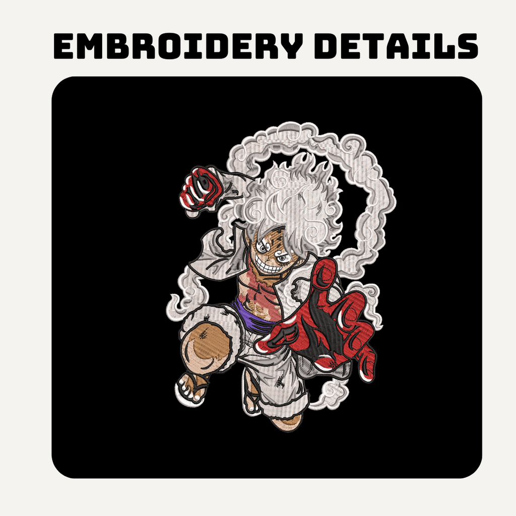 Luffy gear 5 One Piece Embroidered Hoodie