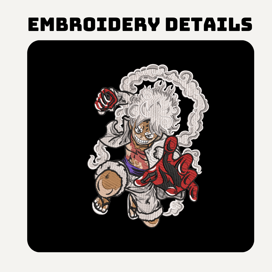 Luffy gear 5 One Piece Embroidered Hoodie