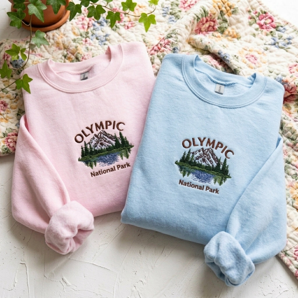 Olympic National Park Embroidered Sweater – Cozy Comfort - photo 2