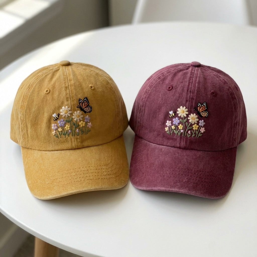 Monarch Butterfly Embroidered Cap – Stylish Insect Wildlife Gear - photo 3