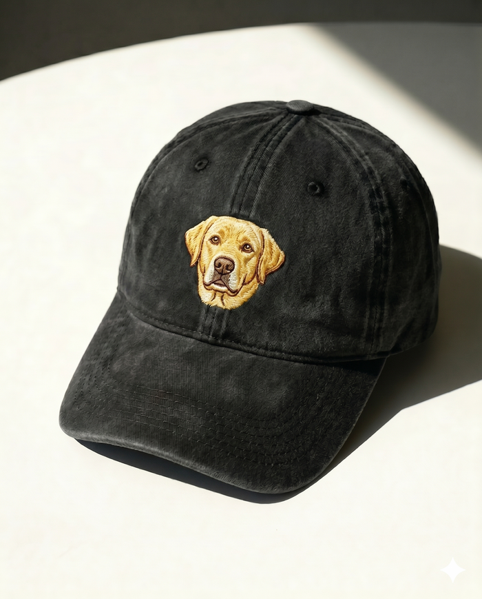 Yellow Labrador Embroidered Cap for Dog Lovers