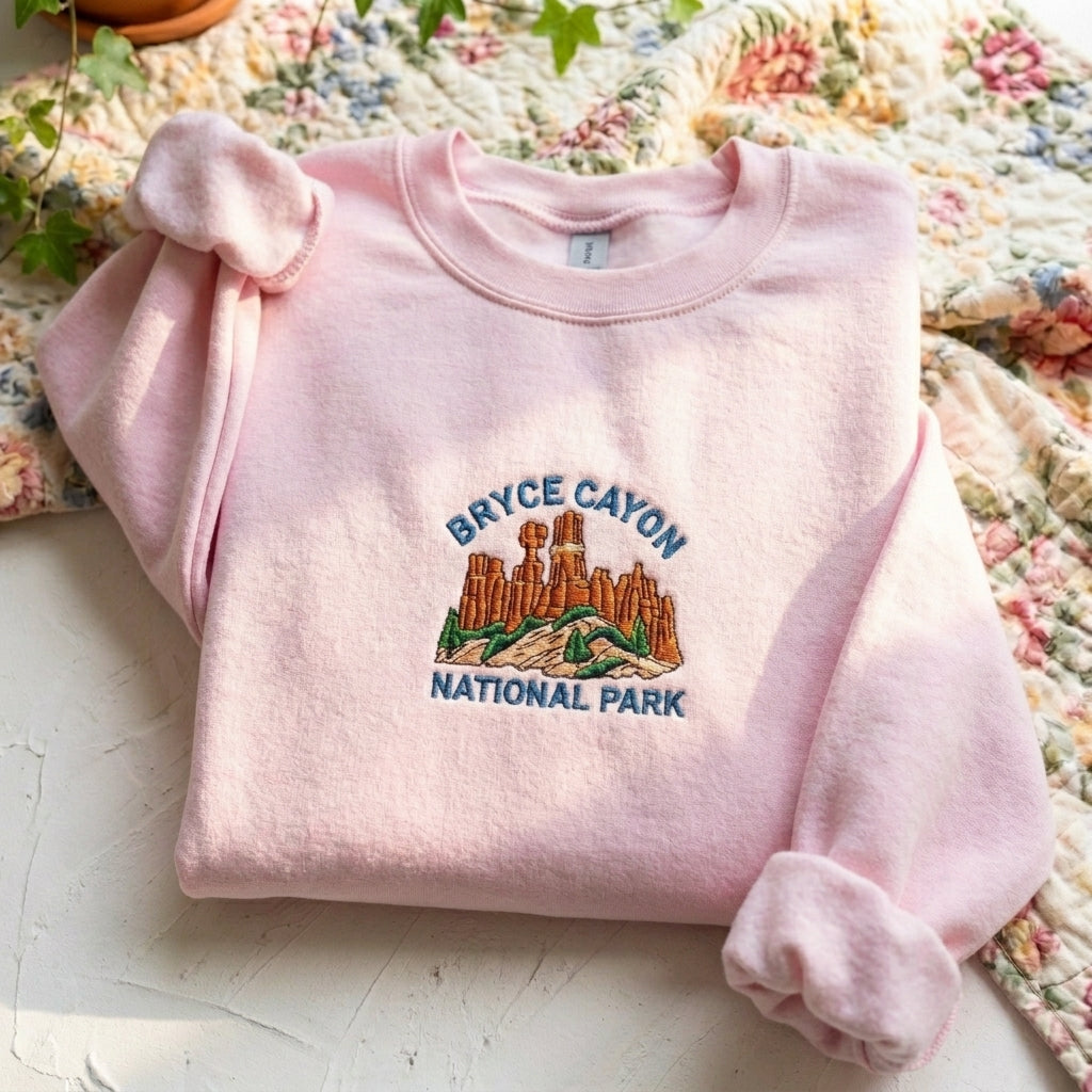 Bryce Canyon Embroidered Sweater – Trendy Streetwear Style - photo 1