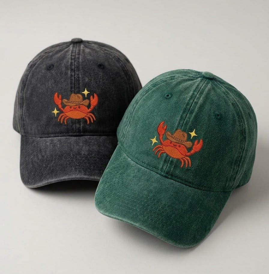 Cowboy Crab Embroidered Cap - view 3