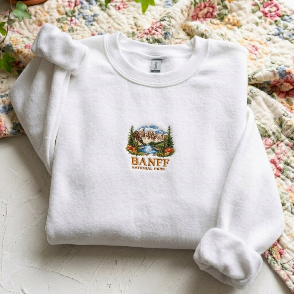 Banff National Park Embroidered Sweater – Trendy Comfort - photo 4