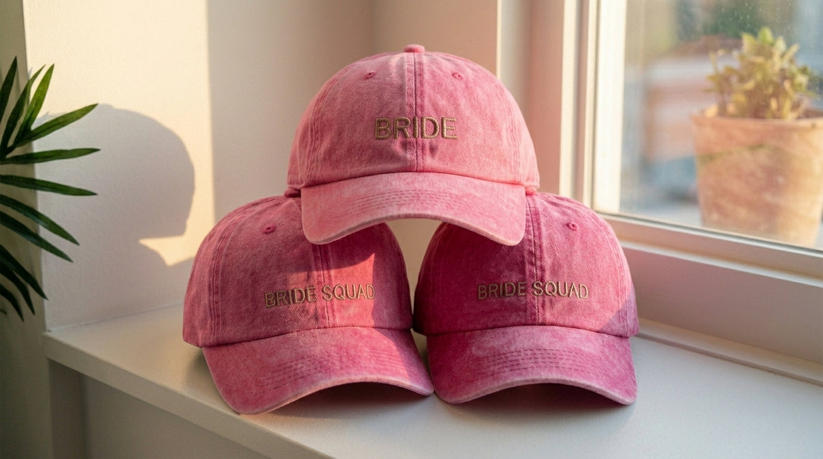 Personalized Embroidered Wedding Cap – Custom Bride Gift - photo 3