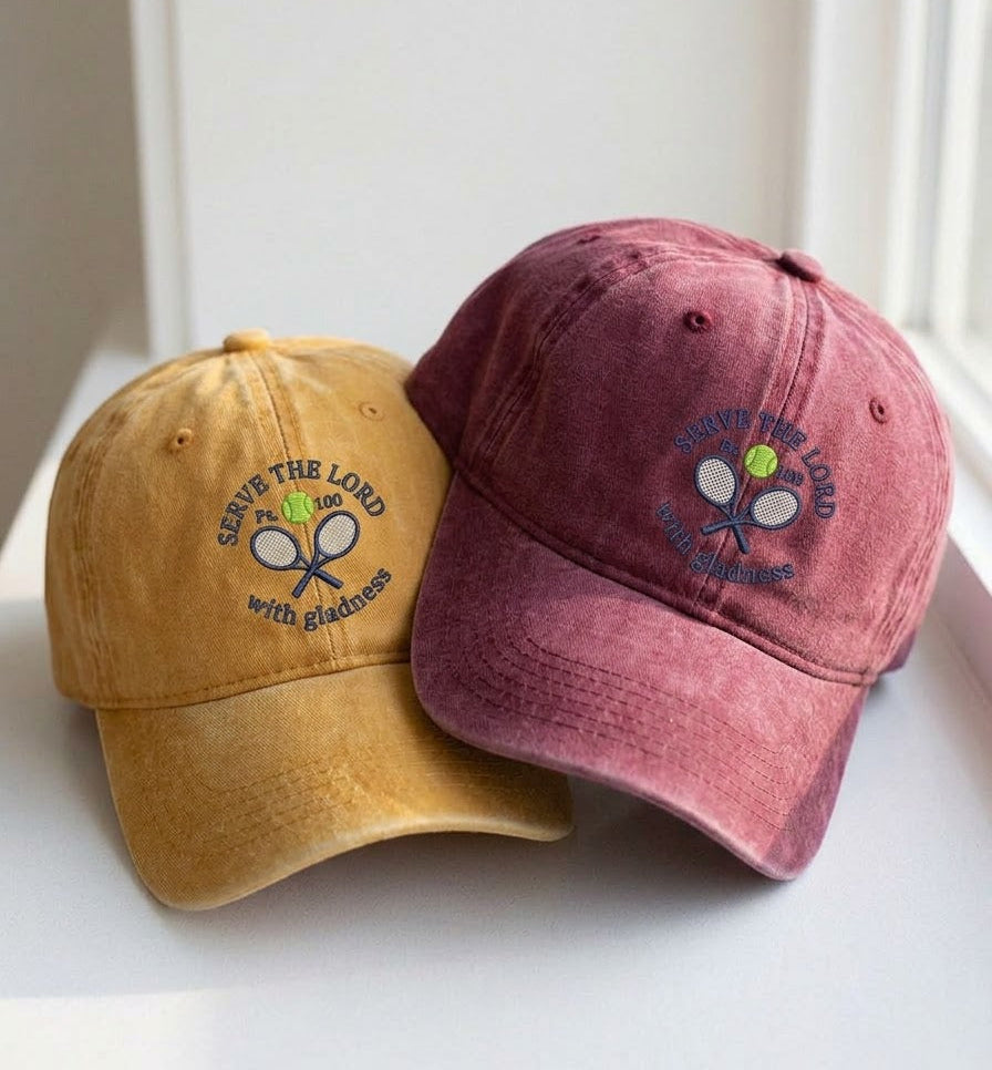 Serve the Lord Embroidered Cap – Perfect for Tennis Lovers - photo 4