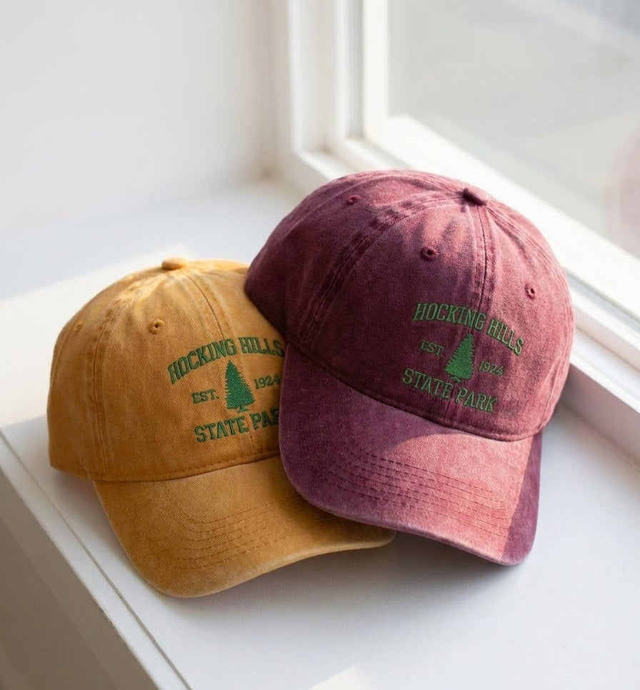 Hocking Hills Ohio Embroidered Cap