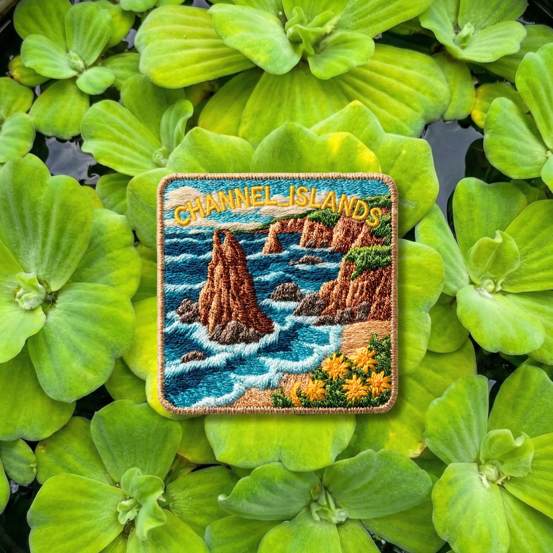 Channel Islands National Park Embroidery Patch – California Coastal Travel Patch 3 Inch Iron On or Sew On