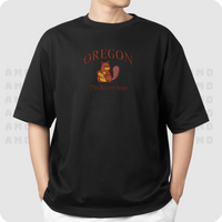 Oregon The Beaver State Embroidered T-Shirt 