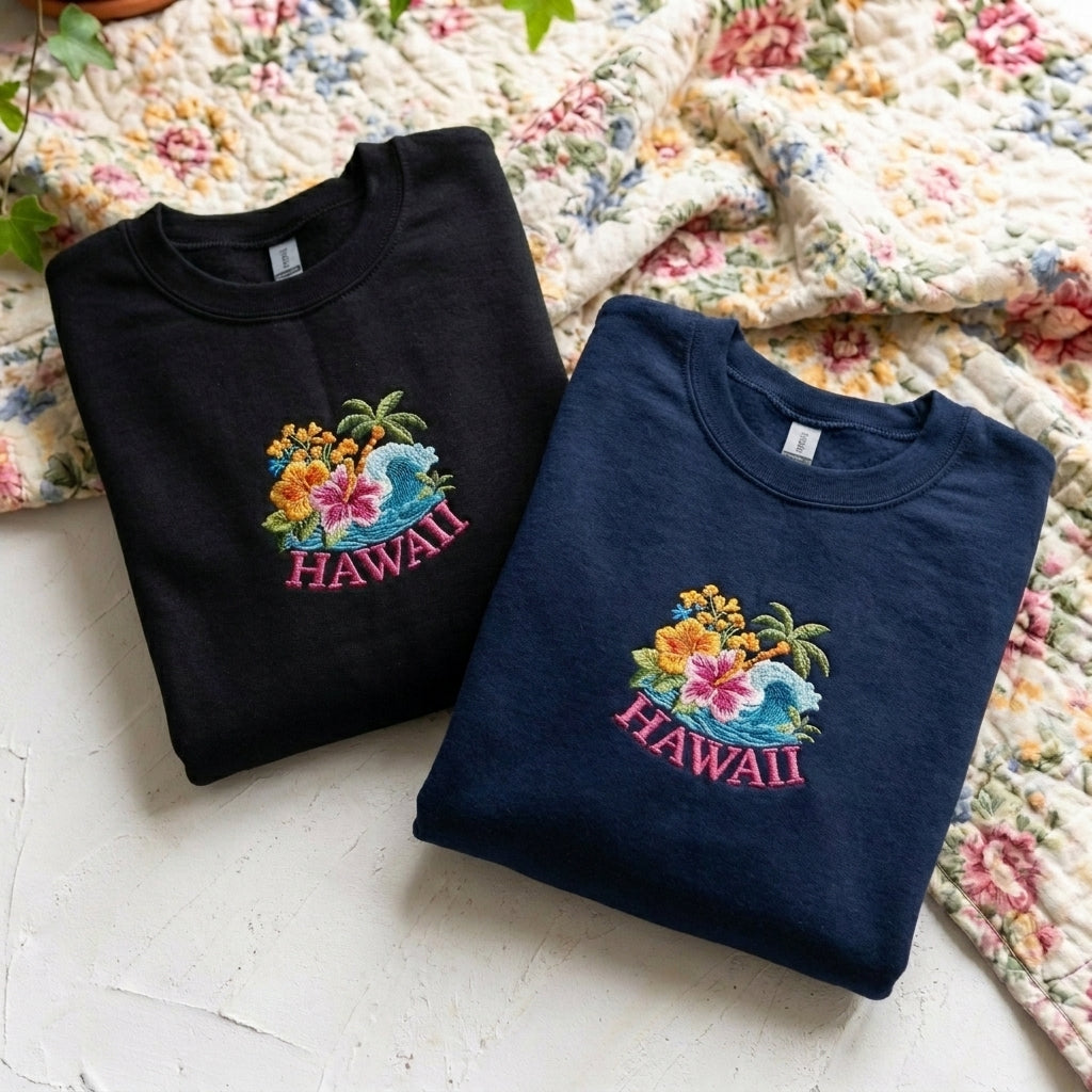 Hawaii Embroidered Sweater – Stylish Comfort for Your Wardrobe - photo 4