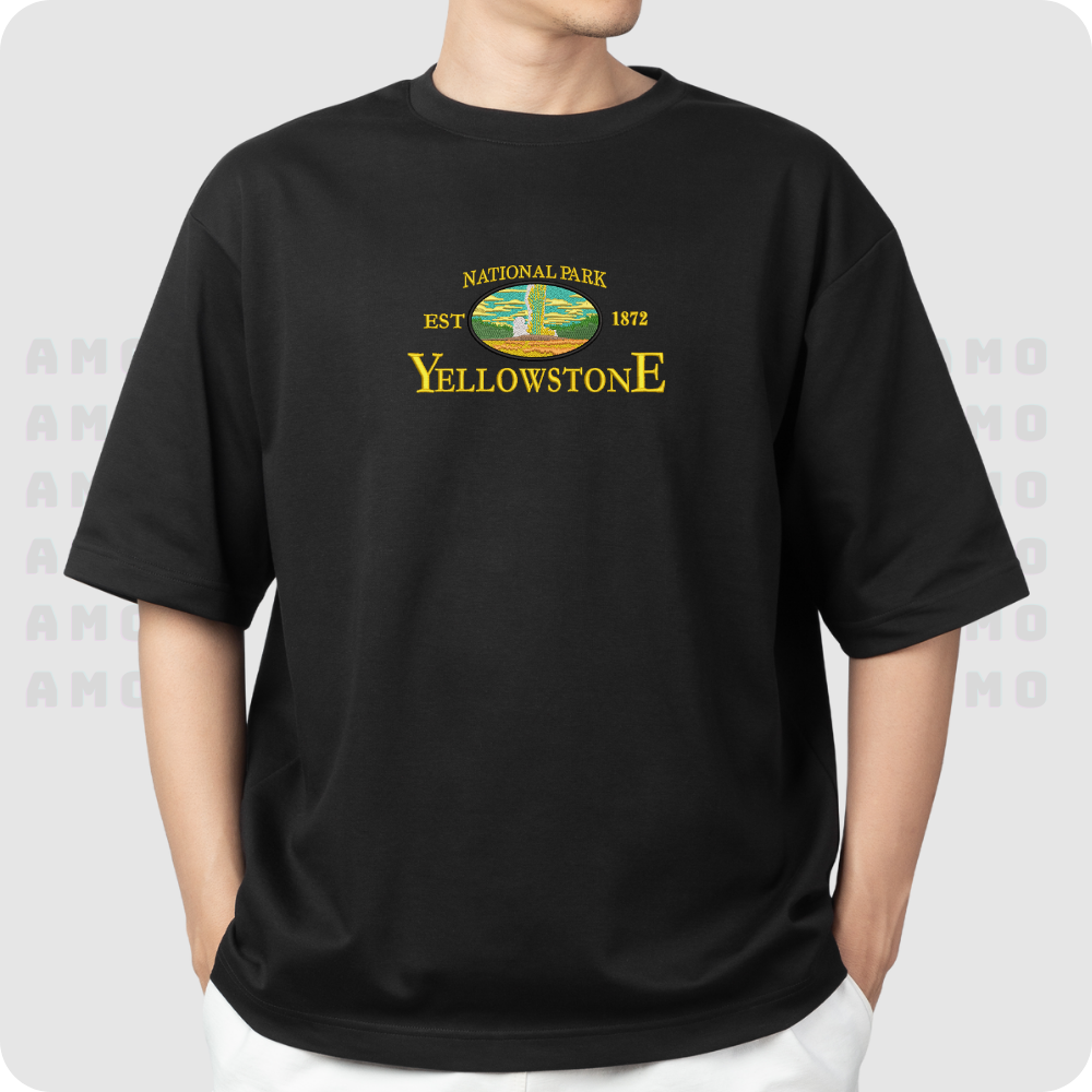National est 1872 Park Yellowstone Embroidered T-Shirt