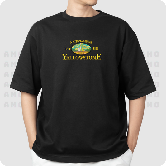 National est 1872 Park Yellowstone Embroidered T-Shirt