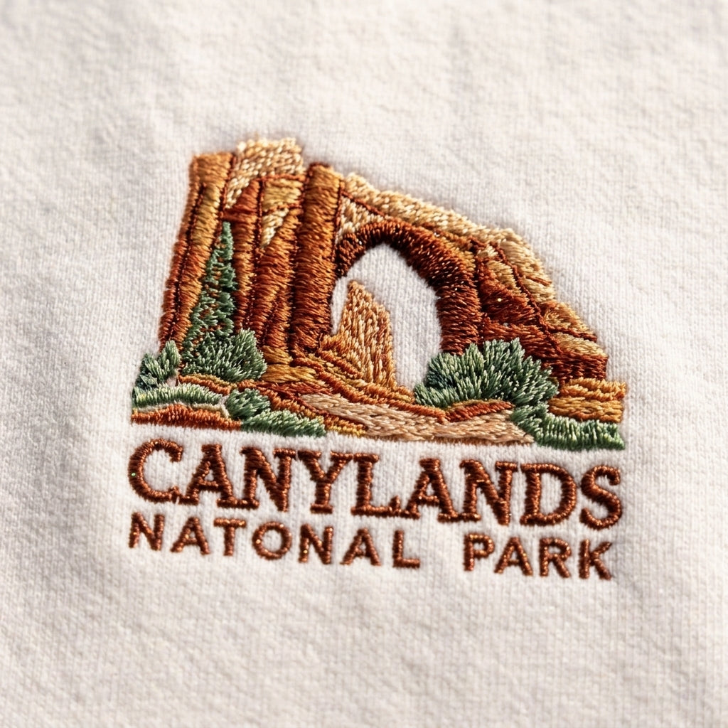 Canyonlands National Park Embroidered Sweater – Trendy Comfort - photo 2
