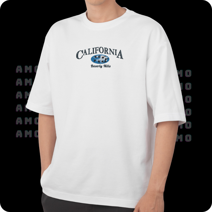 California Beverly Hills Embroidered T-Shirt