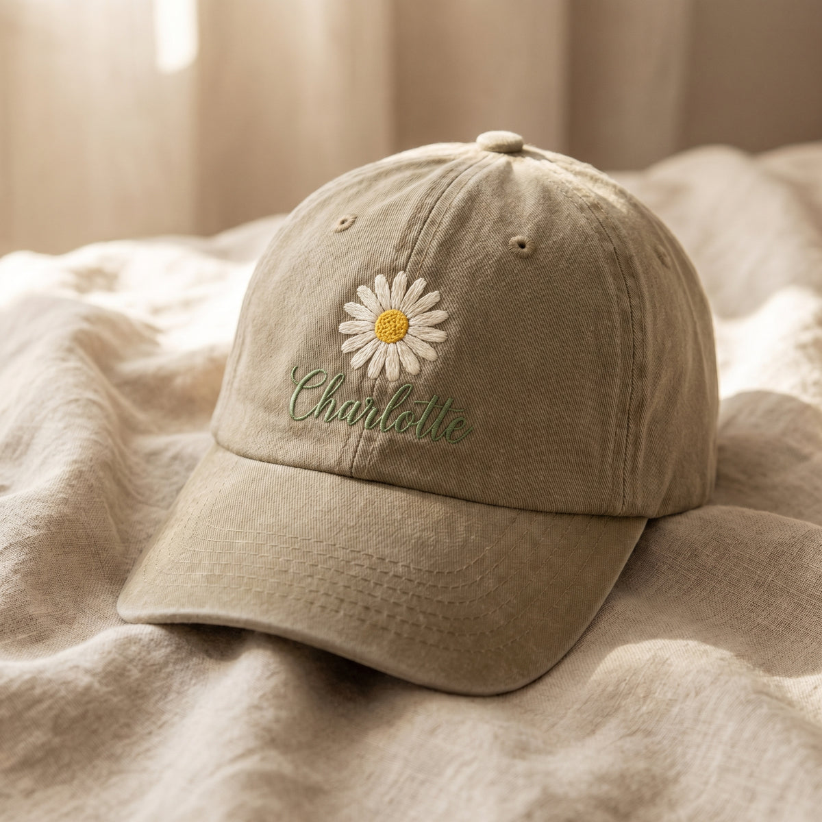 Embroidered Birth Flower Hat – A Unique Gift for Mom - photo 2