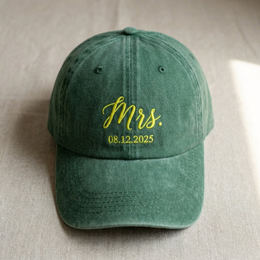 Mr & Mrs Embroidered Cap – Perfect for Newlyweds - photo 2