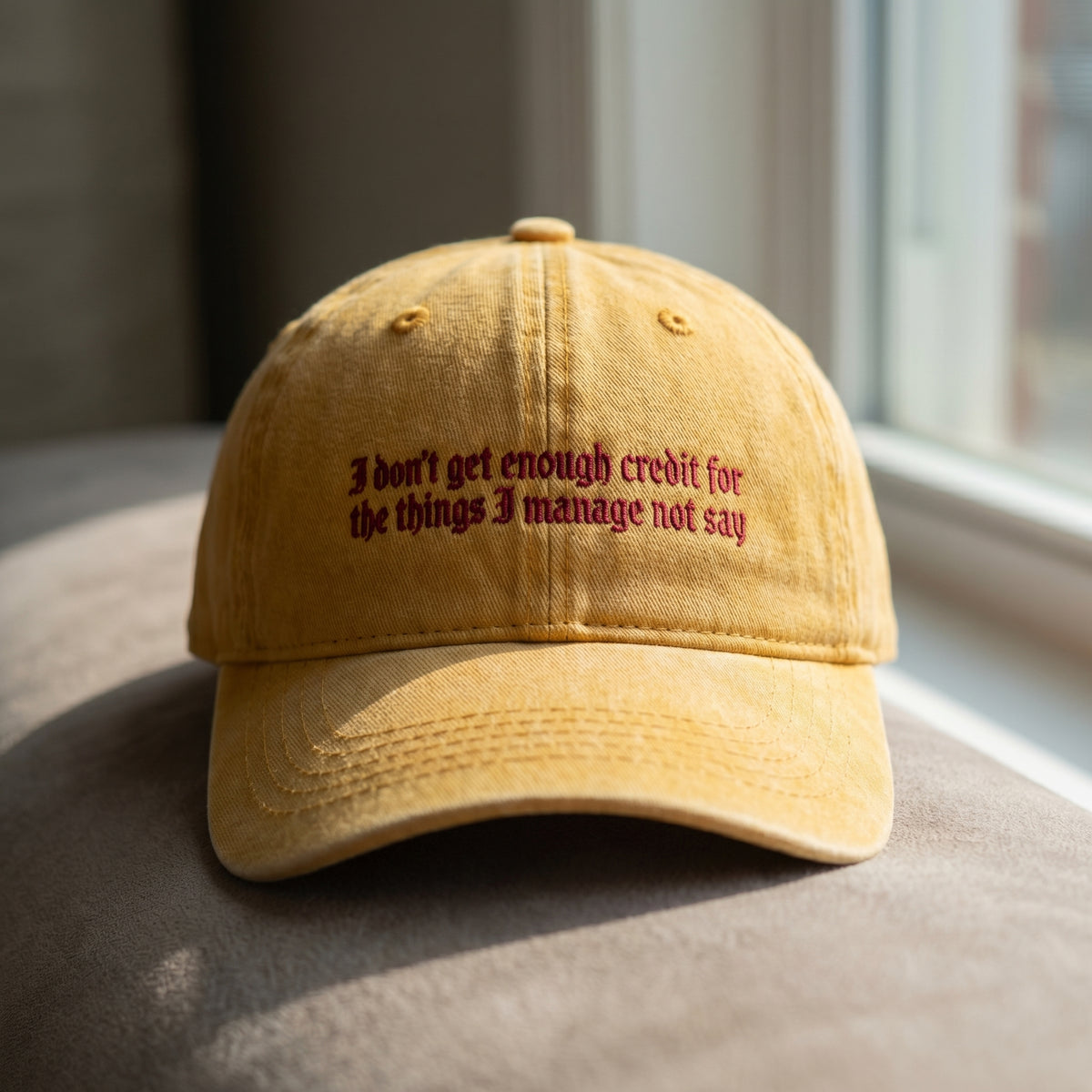 Sarcastic Quote Embroidered Cap