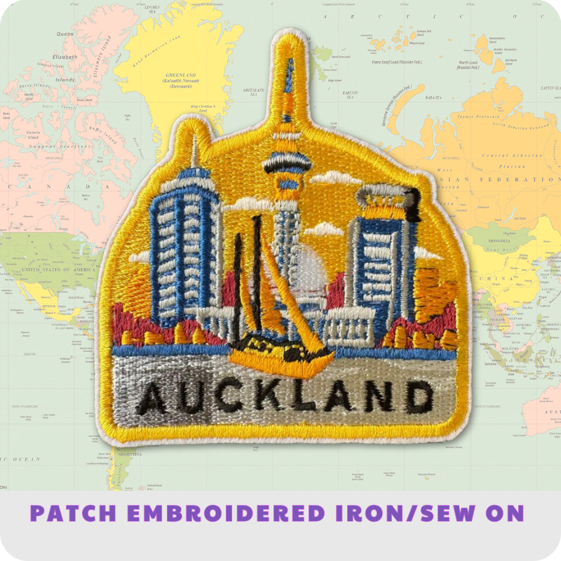 Auckland, New Zealand Travel Embroidered Patch