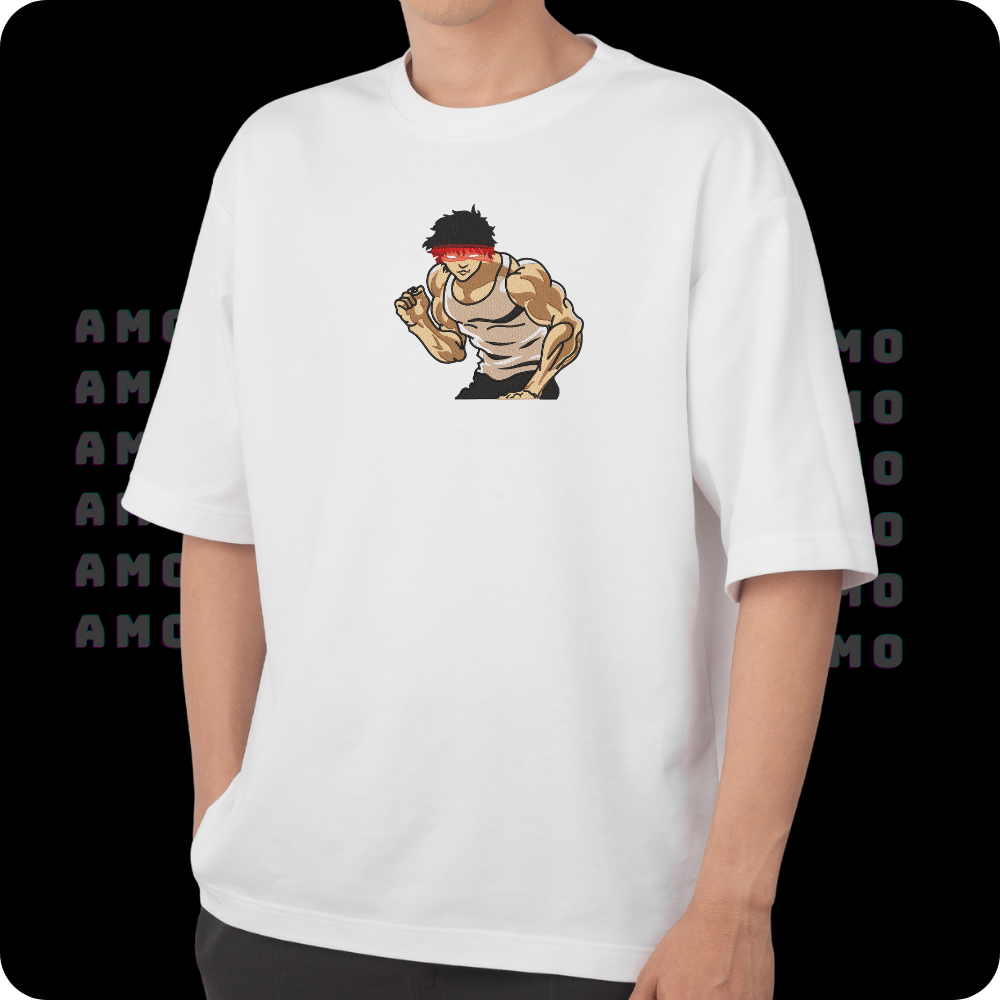 Baki the Grappler embroidered T-shirt