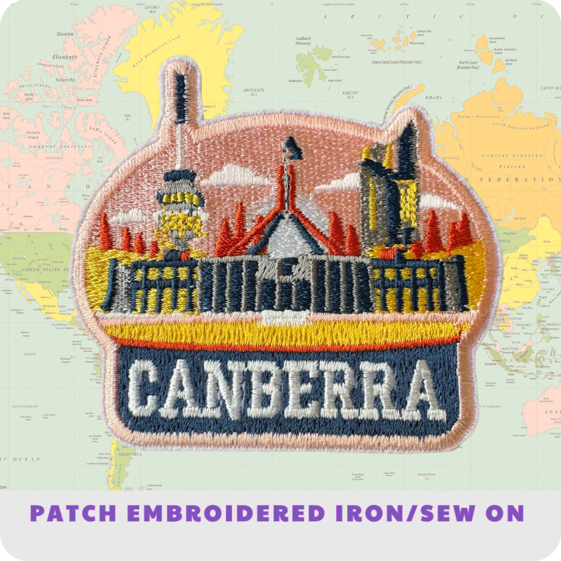 Canberra Travel Embroidered Patch