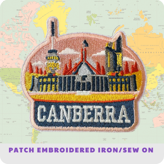 Canberra Travel Embroidered Patch