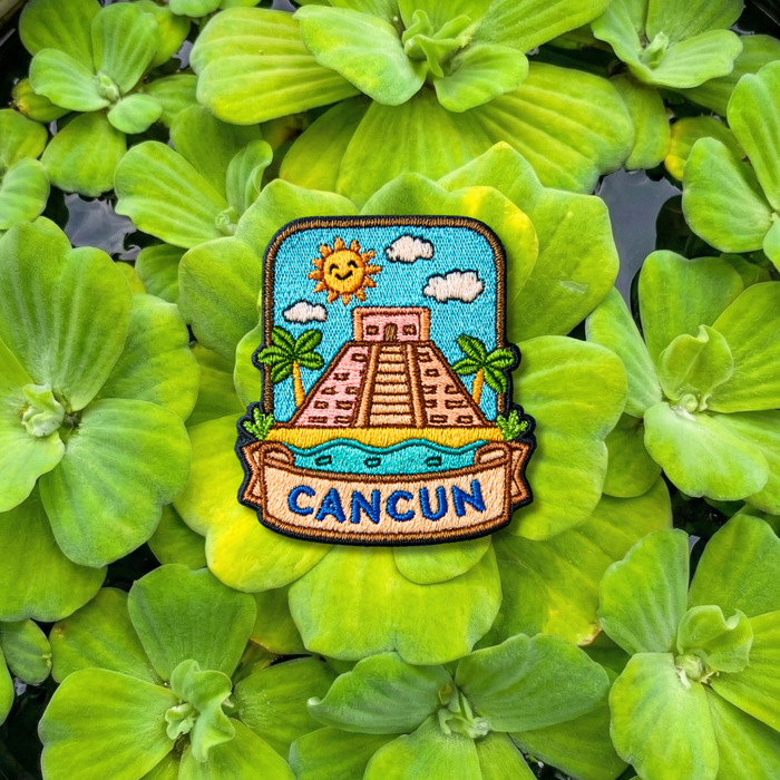 Cancun Mexico Travel Embroidered Patches Iron on