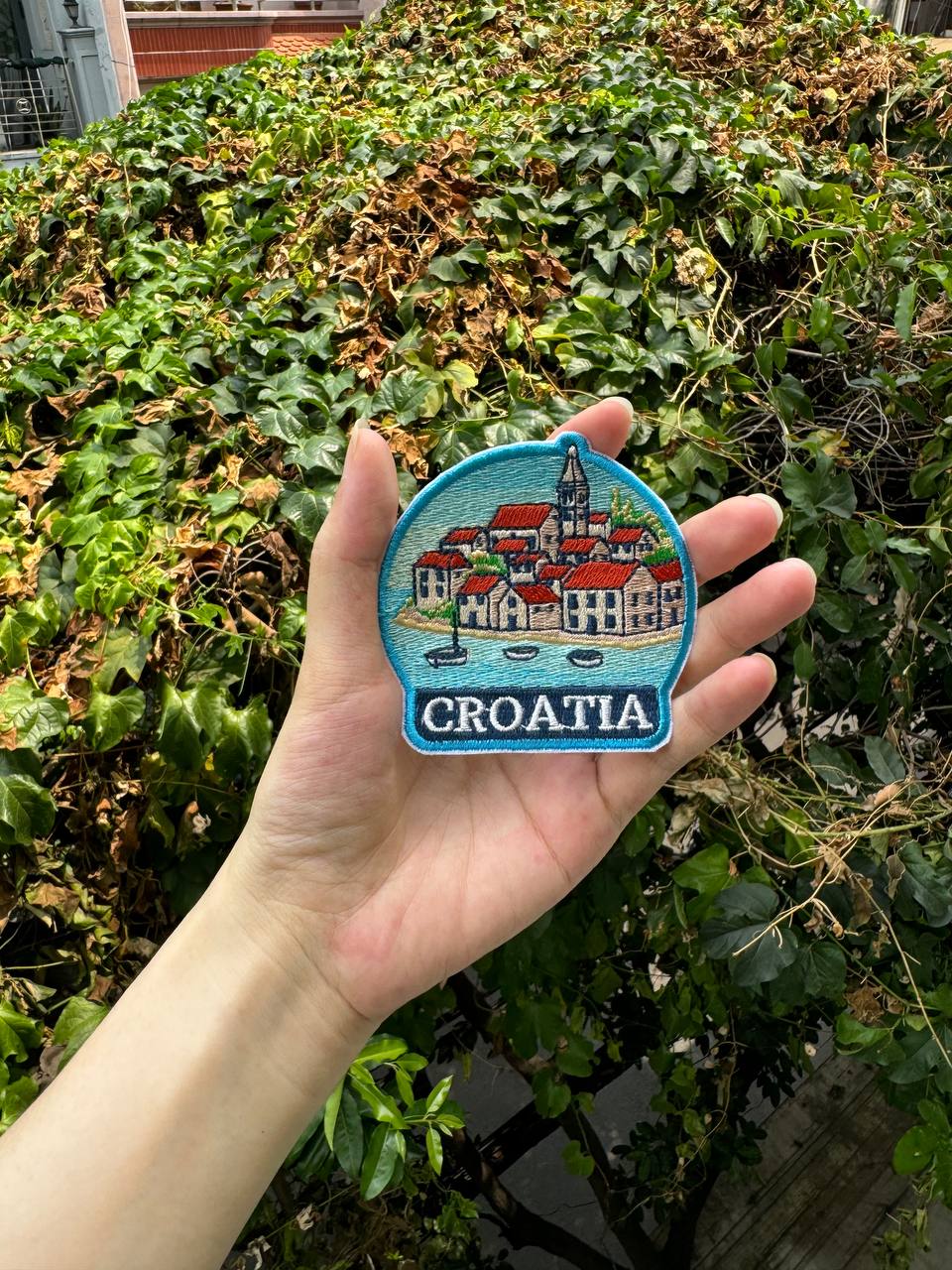 Croatia Travel Embroidered Patch
